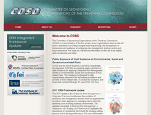Tablet Screenshot of coso.org